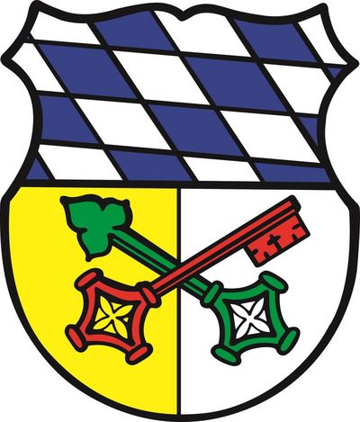 Das 500 Jahre alte Marktwappen von Velden