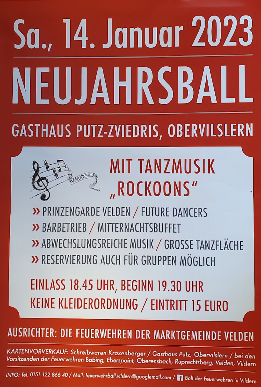 VA-Plakat Neujahrsball FF