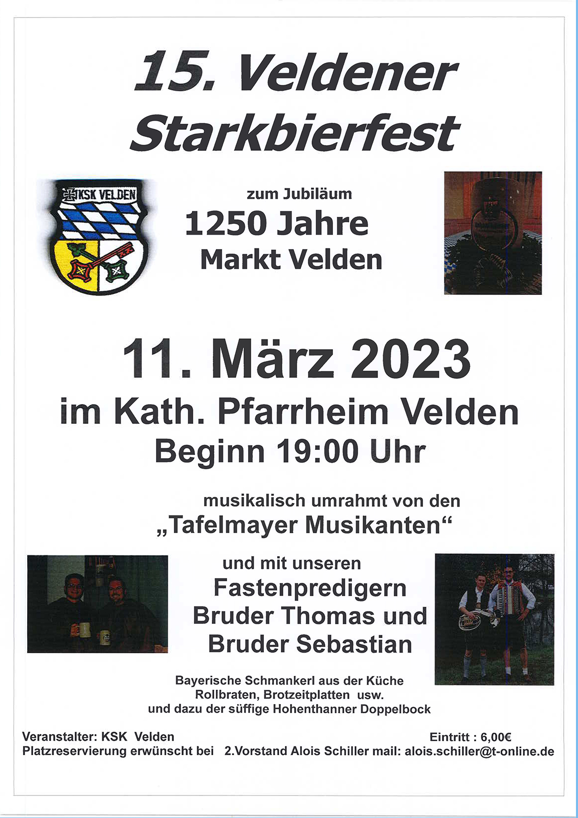 Plakat KSK Starkbierfest Velden