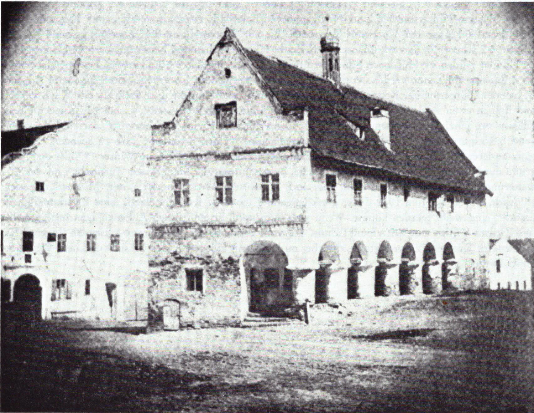 Das alte Rathaus; erbaut 1598, abgebrochen 1862, aus der 1200-Jahr-Festschrift von 1973, S. 98