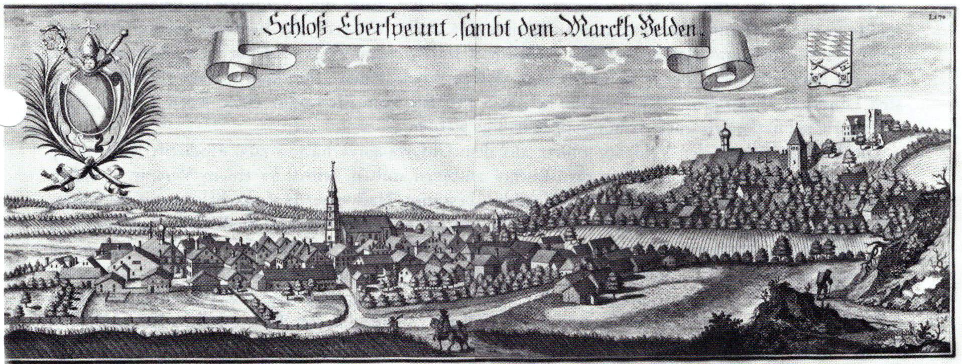 Velden und Eberspoint, Kupferstich von Michael Wening 1723, S.19