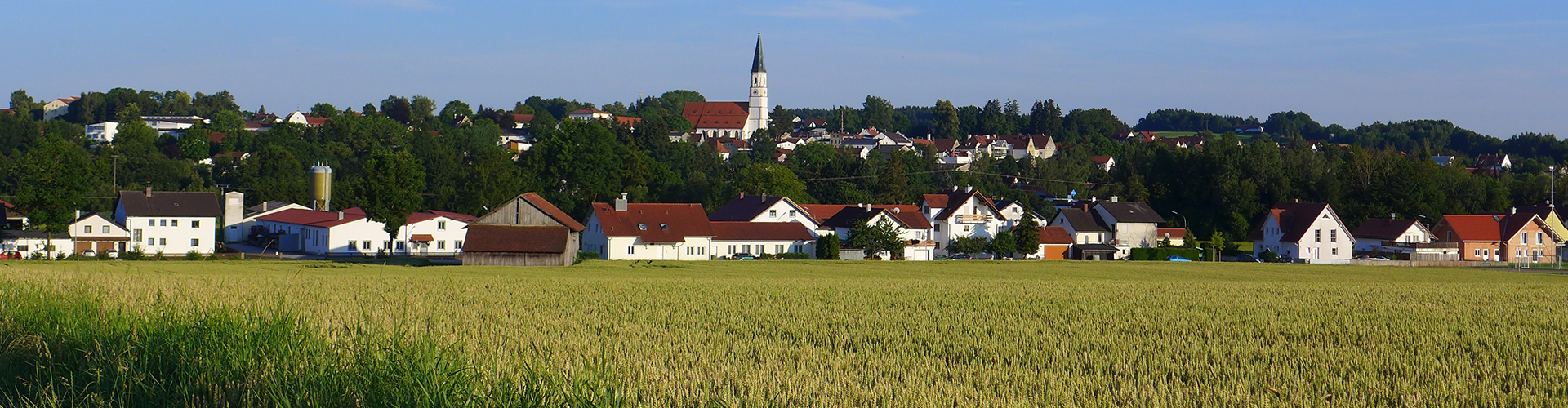 Blick auf Markt Velden von Atzmannsdorf kommend