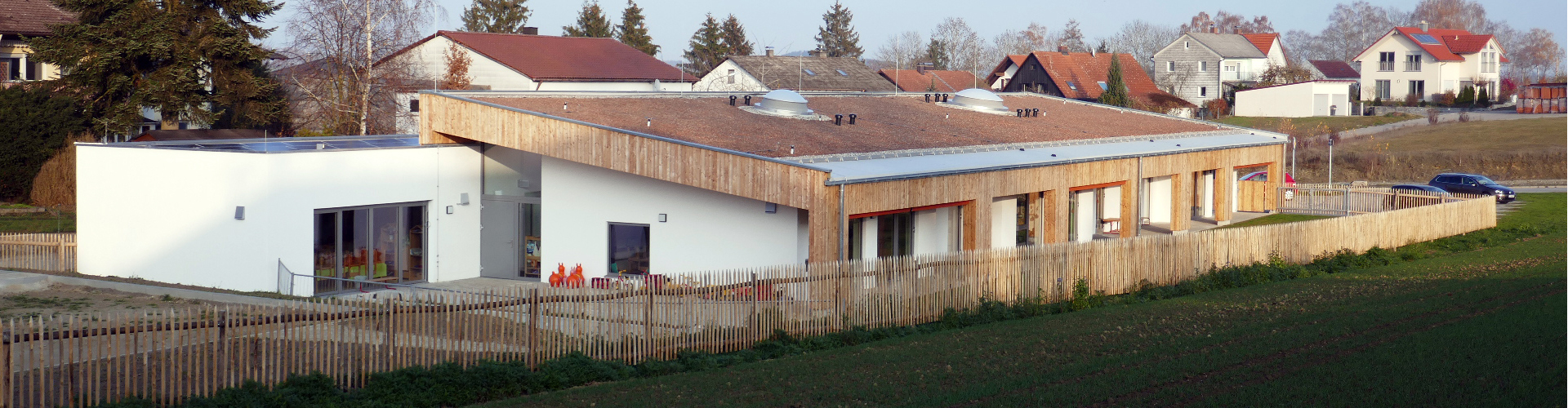 Blick auf den Kindergarten Velden II, Foto: Heike Arnold, Ortsentwicklung